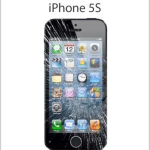 iPhone 5s cracked screen